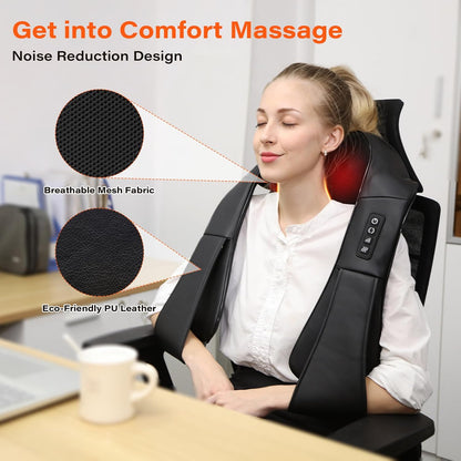 ReliefWrap Deep Tissue Heated Neck Massager
