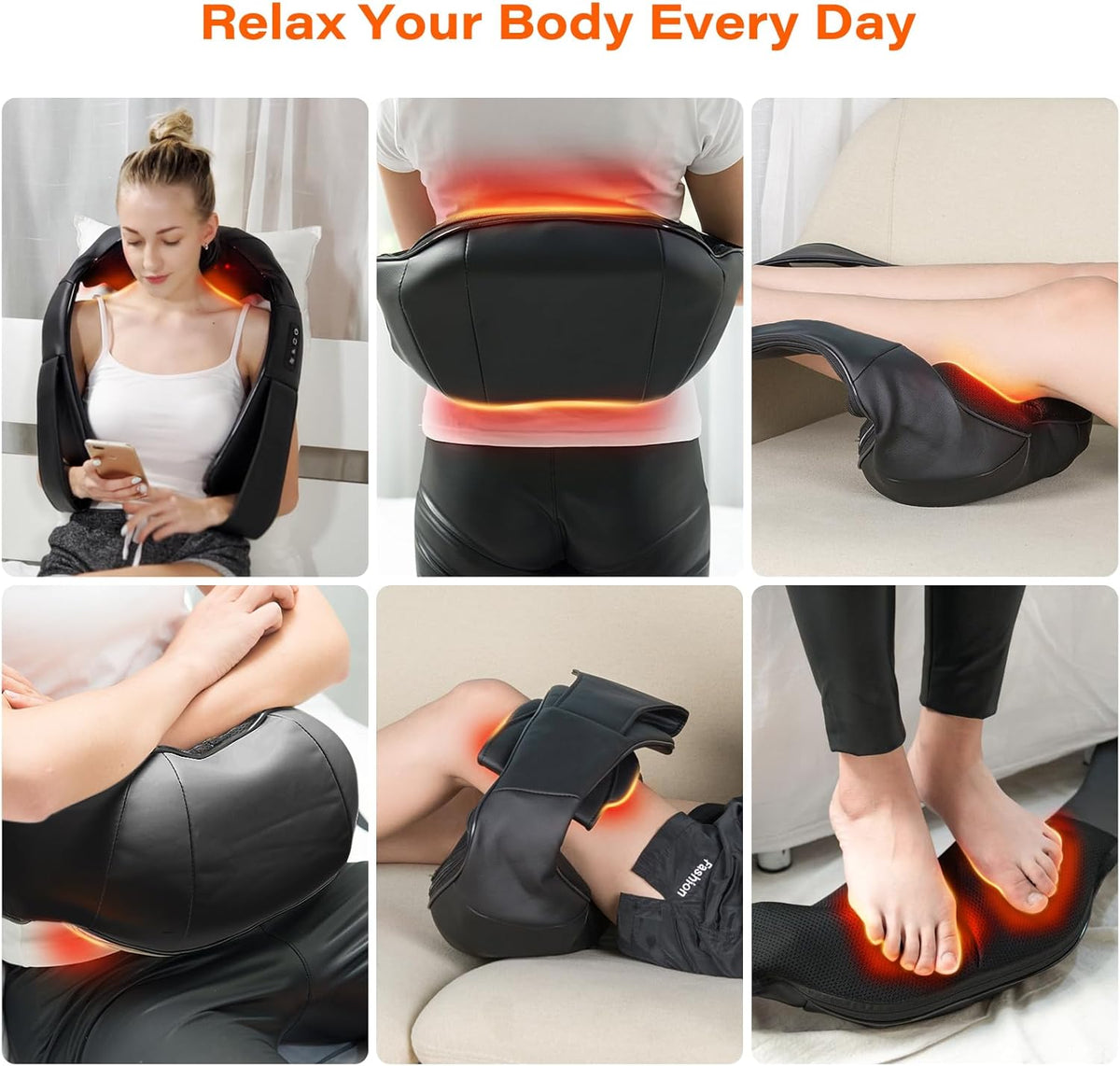 ReliefWrap Deep Tissue Heated Neck Massager