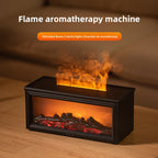 Fireplace Humidifier  Realistic Flame Effect Essential Oil Diffuser