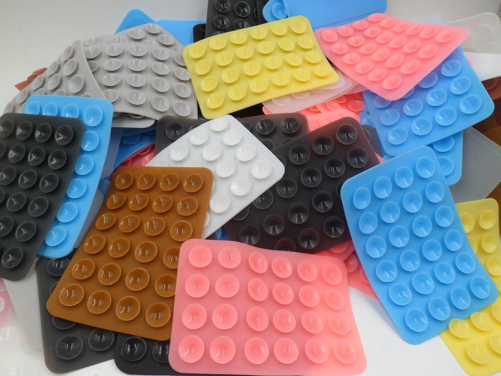 Suction Phone Case Mount, Sillicon Adhesive Phone Accessory for iPhone and Android, Hands-Free Fidget Toy Mirror Shower Phone Holder, Tiktok Videos and Selfies