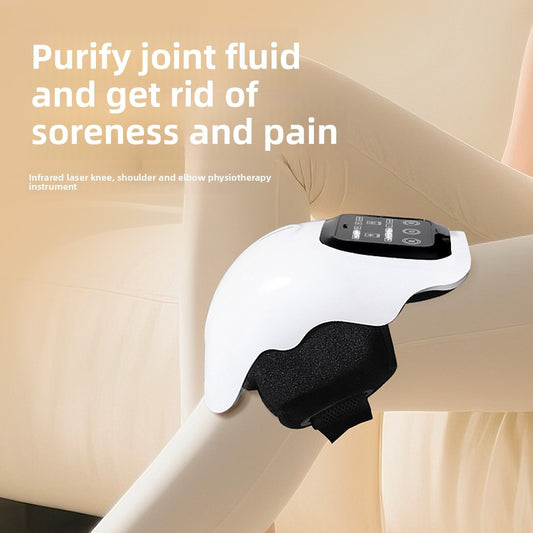 Portable Knee Massager with Heat, Red Light, & Massage Therapy, Relax Tight Muscles and Helps Minor Joint Stiffness and Discomfort, Hands-Free Design