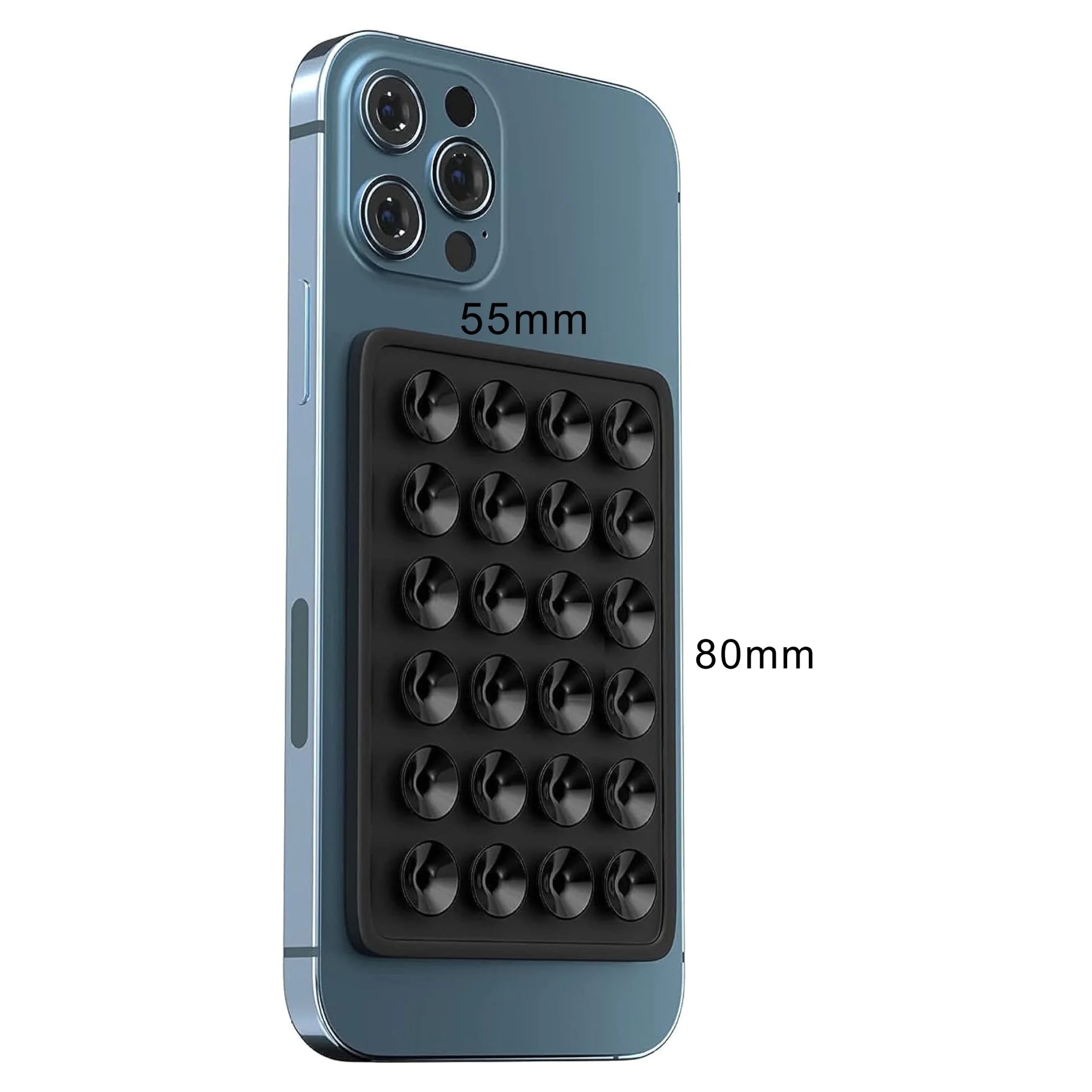 Suction Phone Case Mount, Sillicon Adhesive Phone Accessory for iPhone and Android, Hands-Free Fidget Toy Mirror Shower Phone Holder, Tiktok Videos and Selfies