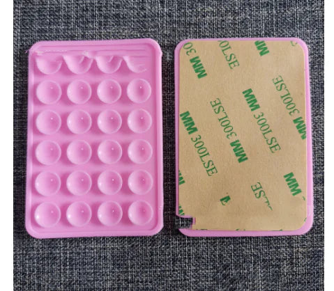 Suction Phone Case Mount, Sillicon Adhesive Phone Accessory for iPhone and Android, Hands-Free Fidget Toy Mirror Shower Phone Holder, Tiktok Videos and Selfies