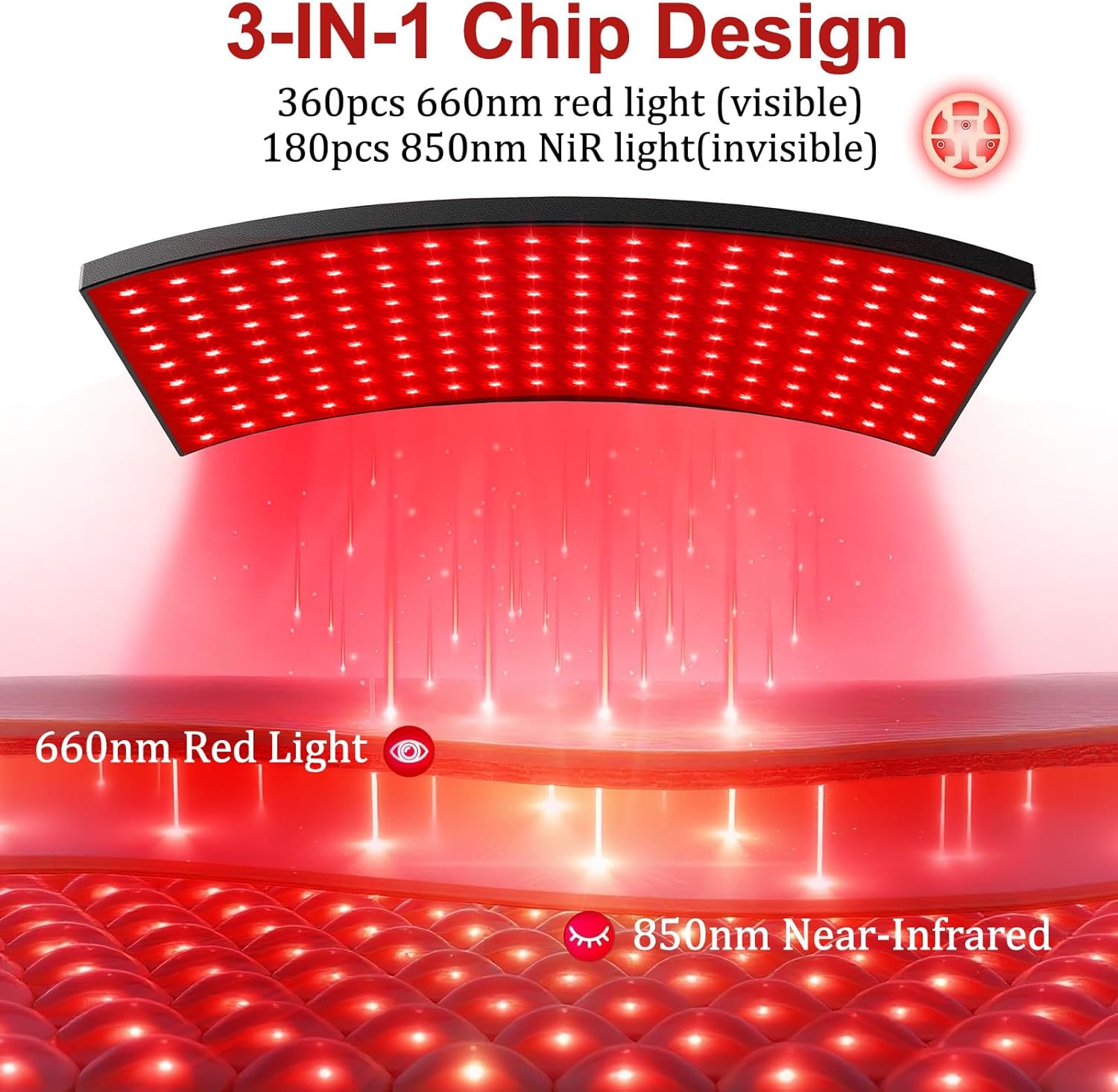 At-Home LED Red Light Therapy Lamp for Skin & Recovery