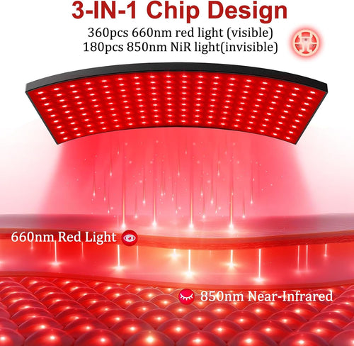 At-Home LED Red Light Therapy Lamp for Skin & Recovery