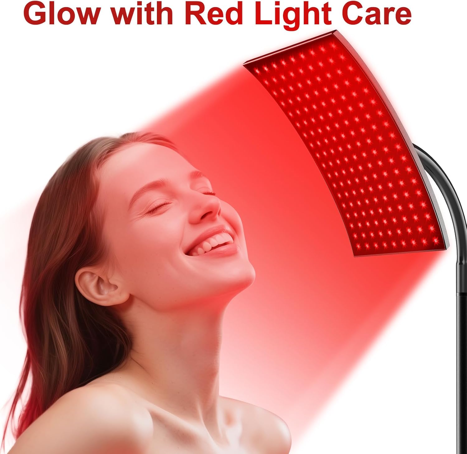 At-Home LED Red Light Therapy Lamp for Skin & Recovery